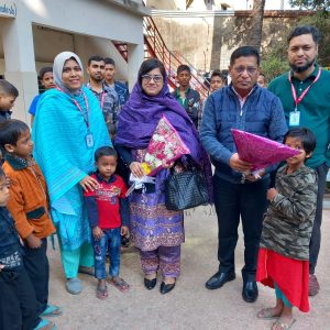 Mushtanjida Pervin, Deputy Director of NGO Affairs Bureau, Prime Minister’s Officer visited Shishu Shorgho. 